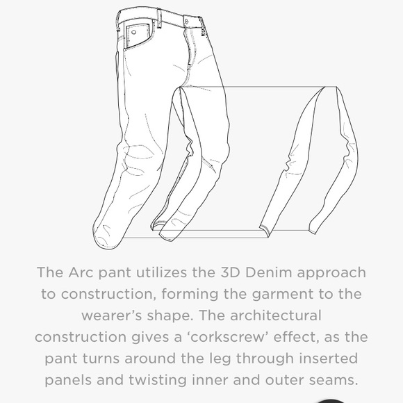 G-STAR RAW Arc 3D Dark Slim Jeans 36 x 32 - Picture 12 of 13